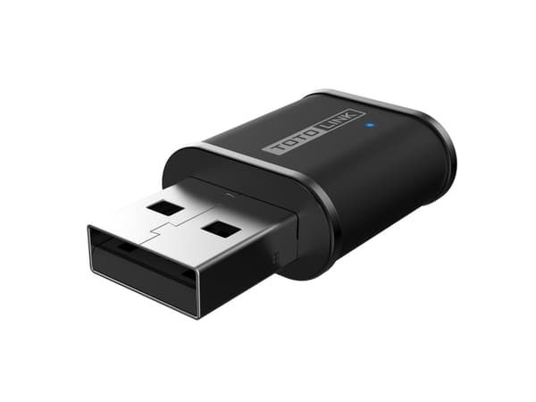 TOTOLINK A650USM AC650 WIRELESS DUAL BAND USB ADAPTER, MU-MIMO SUPPORT, Langallinen, USB A-tyyppi, WLAN, Wi-Fi 5 (802.11ac), 633 Mbit/s, Musta