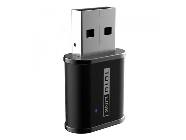 TOTOLINK A650USM AC650 WIRELESS DUAL BAND USB ADAPTER, MU-MIMO SUPPORT, Langallinen, USB A-tyyppi, WLAN, Wi-Fi 5 (802.11ac), 633 Mbit/s, Musta