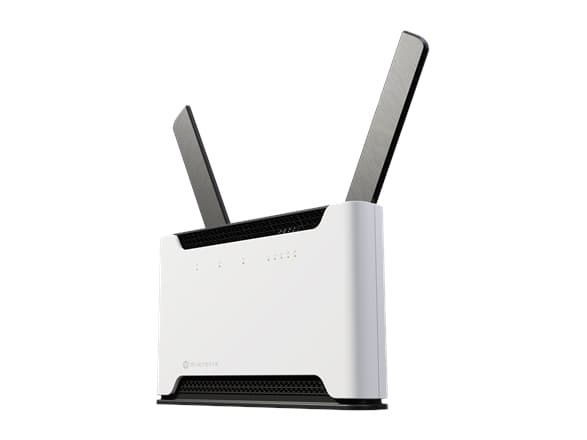 Mikrotik Chateau LTE18 ax, Wi-Fi 6 (802.11ax), Kaksitaajuus (2,4 GHz/5 GHz), Ethernet LAN, 4G, Valkoinen, Pöytäreititin