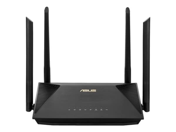 ASUS RT-AX1800U, Wi-Fi 6 (802.11ax), Kaksitaajuus (2,4 GHz/5 GHz), Ethernet LAN, Musta, Pöytäreititin