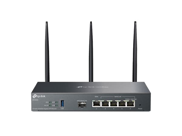 TP-Link Omada ER706W, Dual-band (2,4 GHz / 5 GHz), Nätverksansluten (Ethernet), Svart, Desktop router