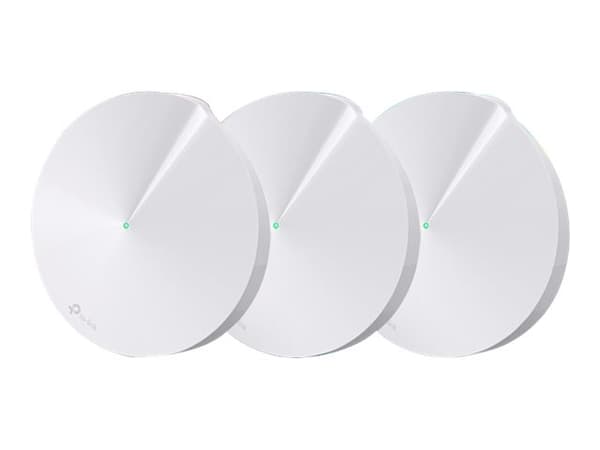 TP-Link DECO M5 - Wi-Fi-system - inntil 4500 kvadratfot - maske 1GbE - Wi-Fi 5 - Dobbeltbånd (en pakke 3)