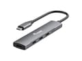 Miniatyrbild 1 av 8: Utrusta USB-hubb 4-portar 3.2/C->4x3.0 utan strömförsörjning grå (128963)