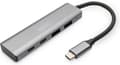Miniatyrbild 1 av 4: Digitus DA-70245 USB 3.1 Gen 1 hubb 4 portar Med aluminiumhölje Mörkgrå