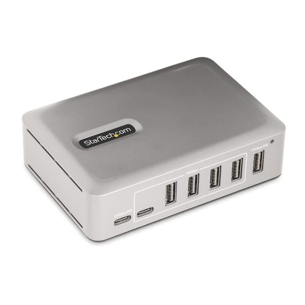 StarTech.com 10G5A2CS-USB-C-HUB gränssnittshubb USB 3.2 Gen 2 (3.1 Gen 2) Typ-C 10000 Mbit/s silver (10G5A2CS-USB-C-HUB)