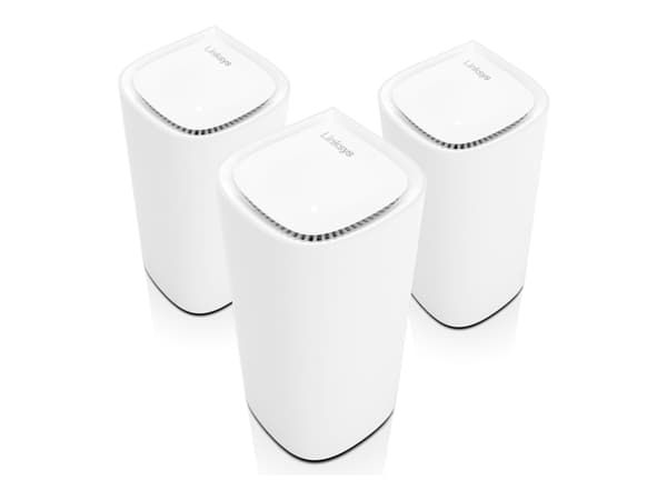 Linksys VELOP Pro 6E - Wifi-system - (router) - upp till 3000 kvadratfot - mesh 1GbE - Wi-Fi 6 - flera band