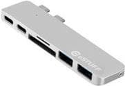 eSTUFF Allure Series Slot-in Hub Pro - Dockingstation - USB-C / Thunderbolt 3 - til Apple MacBook Pro med Touch Bar (Sent 2016, Midt 2017)