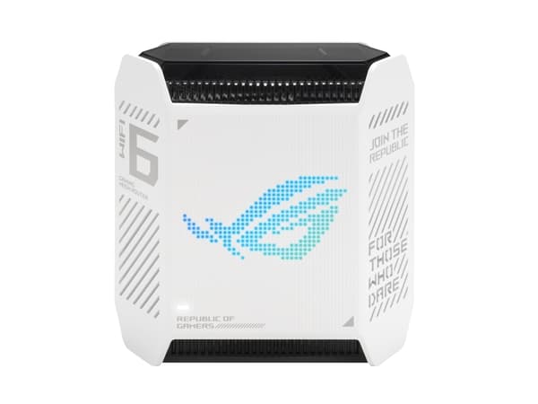 ASUS ROG Rapture GT6 - Wifi-system - (router) - upp till 270 kvadratmeter - mesh 1GbE, 2.5GbE - Wi-Fi 6 - Dubbelband