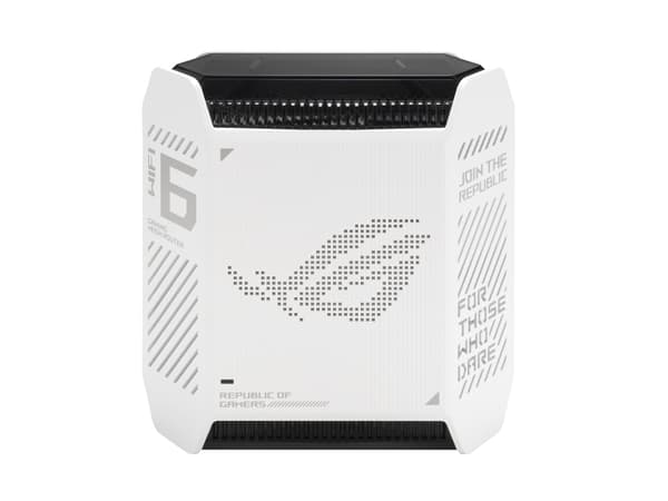 ASUS ROG Rapture GT6 - Wifi-system - (router) - upp till 270 kvadratmeter - mesh 1GbE, 2.5GbE - Wi-Fi 6 - Dubbelband