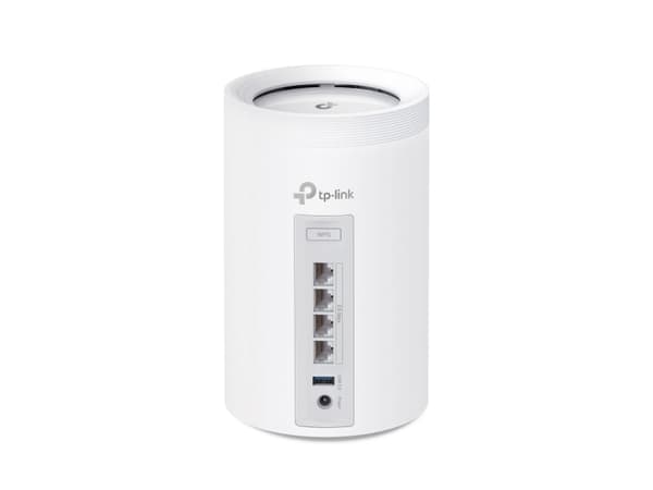 TP-Link Deco BE65, Hvit, Innvendig lys, Mesh system, Tre-båndsfrekvens (2,4 GHz / 5 GHz / 6 GHz), Wi-Fi 7 (802.11be), 9214 Mbit/s