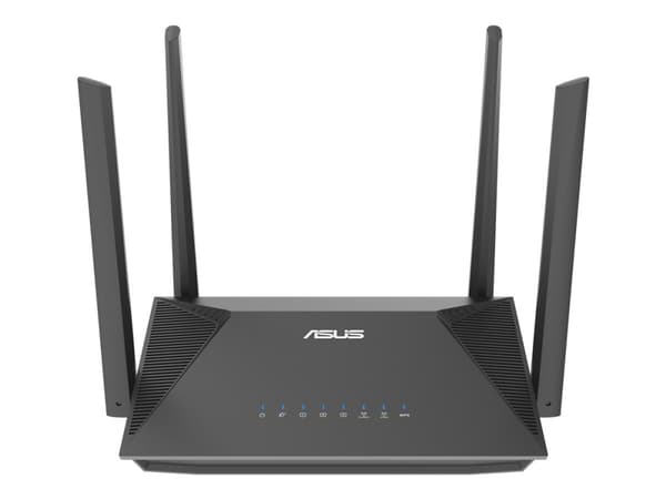 ASUS RT-AX52 - Trådløs ruter 3-portssvitsj - 1GbE - Wi-Fi 6 - Trippelbånd