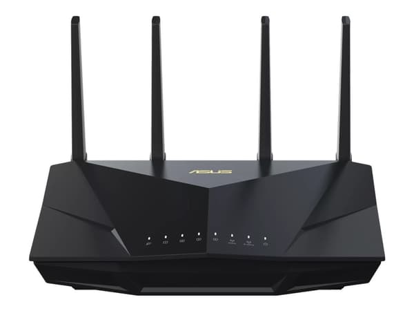ASUS RT-AX5400 - Trådløs ruter 4-portssvitsj - 1GbE - Wi-Fi 6 - Dobbeltbånd Sort