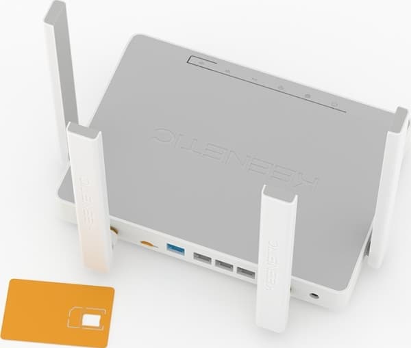 Trådløs ruter|KEENETIC|Trådløs ruter|1200 Mbps|Mesh|Wi-Fi 5|USB 2.0|4x10/100/1000M|Antall antenner 4|4G|KN-2910-01-EU