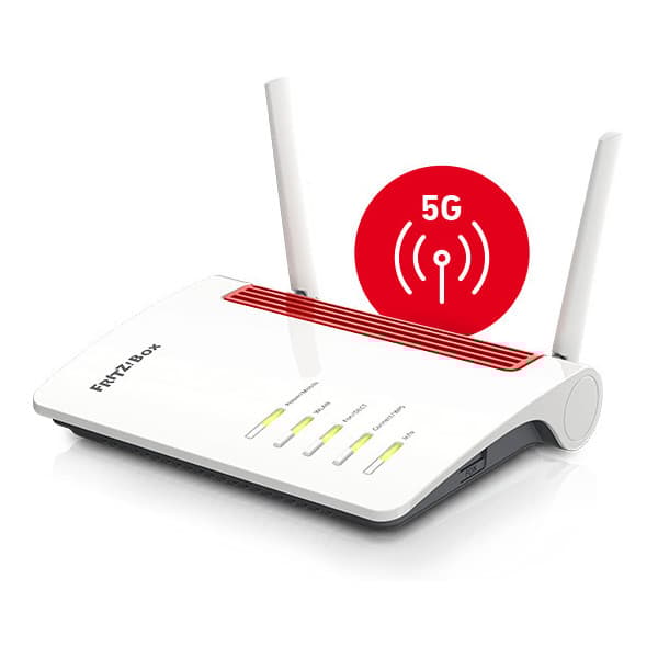AVM FRITZ!Box 6850 5G Dual-band -modeemi ja WiFi -reititin Valkoinen