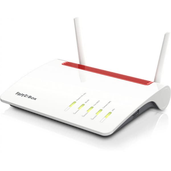 AVM FRITZ!Box 6890 V2 4G LTE/ADSL/VDSL hybridmodem Rød, Hvid