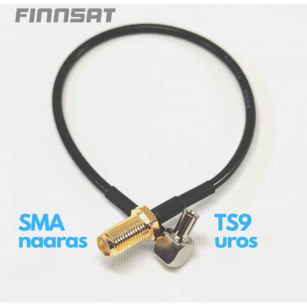 Finnsat adapterkabel SMA hun TS9