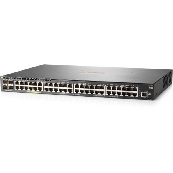 HPE Aruba 2930F 48G PoE+ 4SFP+ Switch 48portet switch med PoE+, 4 SFP+ porte