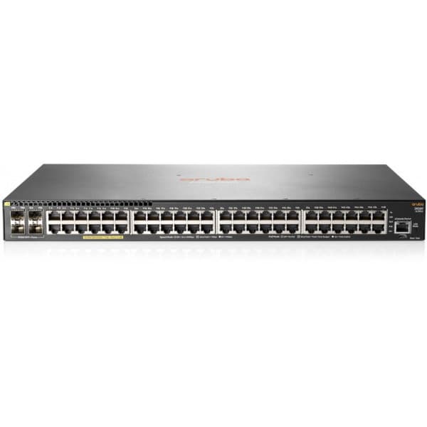 HPE Aruba 2930F 48G PoE+ 4SFP+ Switch 48portet switch med PoE+, 4 SFP+ porte