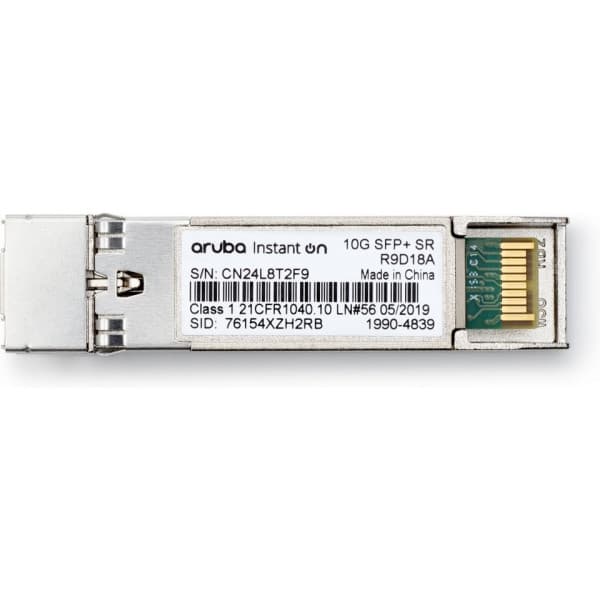 Aruba Instant On 10G SFP+ LC SR 300m OM3 MMF sendermodtagermodul