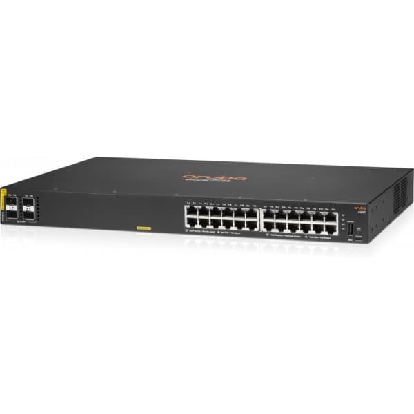 HPE Aruba 6000 24G Class4 PoE 4SFP 370W Switch -24-porttinen kytkin