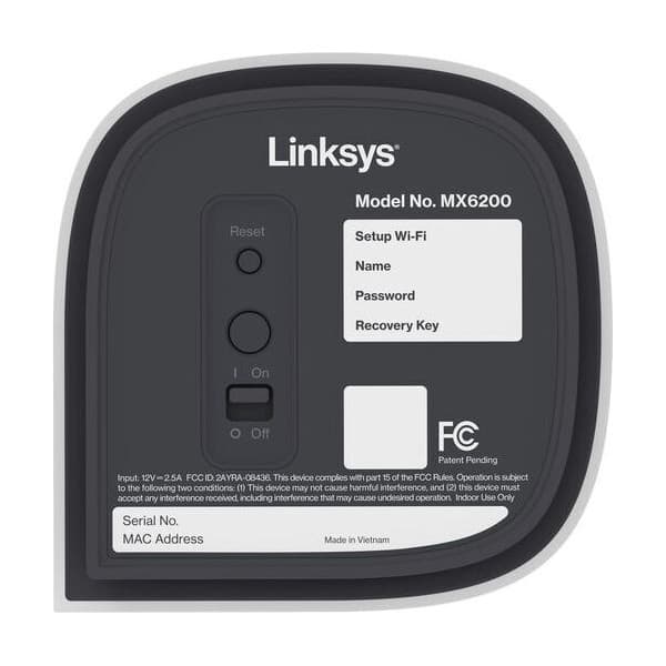 Linksys Velop MX6200 Tribånd WiFi6E Meshrouter