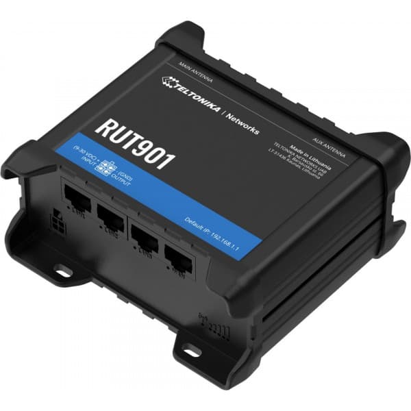 Teltonika RUT901 3G/4G/LTEmodem og WiFirouter Sort