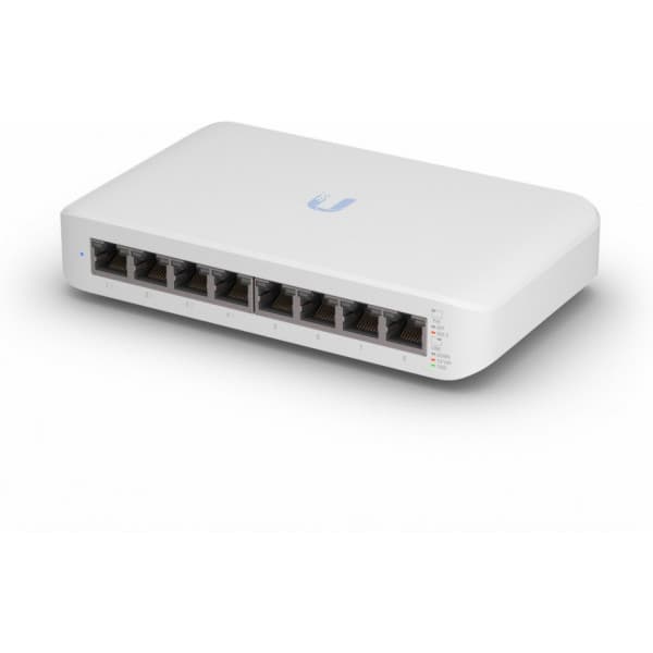 Ubiquiti UniFi USW-LITE-8-POE 8-porttinen PoE -kytkin Valkoinen