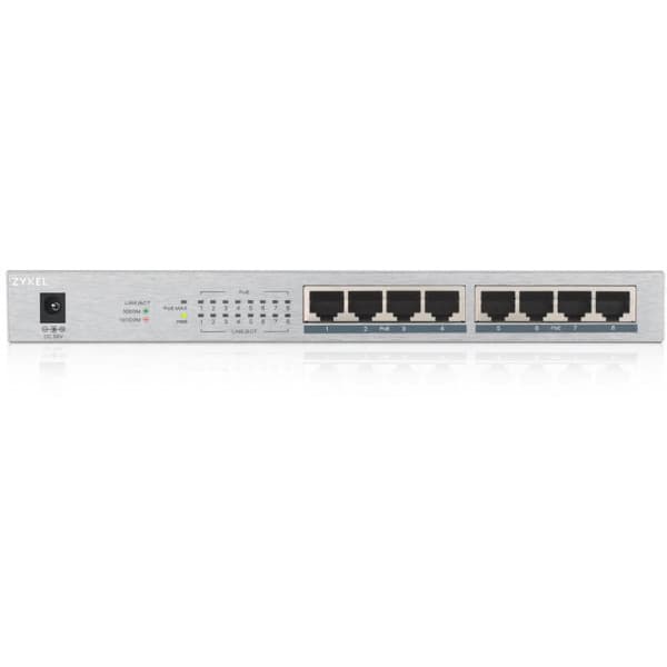 ZyXEL GS-1008HP -8-porttinen kytkin