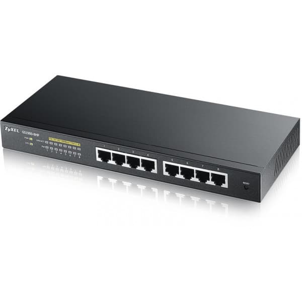 ZyXEL GS1900-8HPv2 -8-porttinen kytkin musta