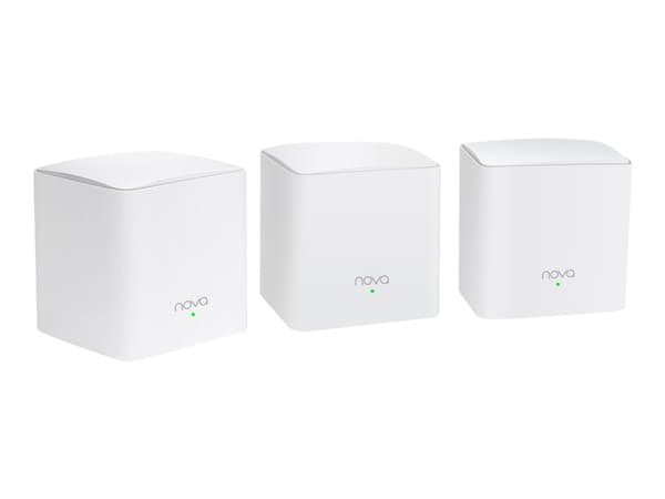 Tenda Nova MW5C - Wi-Fi-system - (3 rutere) - inntil 3500 kvadratfot - maske 1GbE - Wi-Fi 5 - Dobbeltbånd