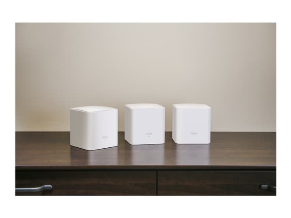 Tenda Nova MW5C - Wi-Fi-system - (3 rutere) - inntil 3500 kvadratfot - maske 1GbE - Wi-Fi 5 - Dobbeltbånd