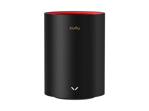 Cudy M3000 2-Pack, Sort, Rød, Innvendig lys, Mesh system, Rundtvirkende, 445 m², 30 dBmW