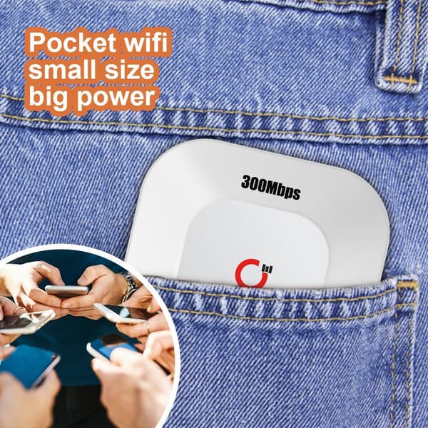 Kannettava langaton WiFi-reititin 2-in-1 CPE / MiFi Type-C RJ45 Lan -portti