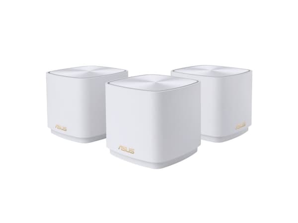 ASUS ZenWiFi XD4 Plus AX1800 3 Pack White, Hvit, Innvendig lys, Mesh ruter, Kraft indikator, 445,93 m², Dobbelbånd (2.4 GHz / 5 GHz)