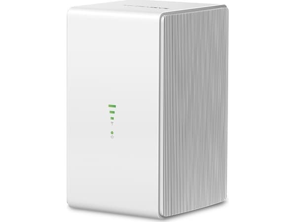 Mercusys MB110-4G, Wi-Fi 4 (802.11n), Singel-band (2,4 GHz), Nätverksansluten (Ethernet), 4G, Vit, Desktop router