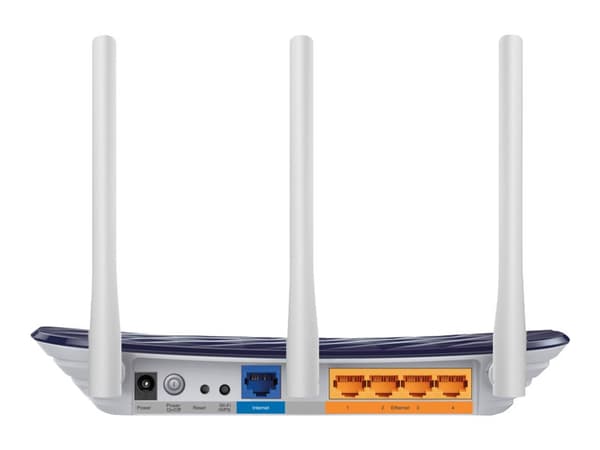 TP-Link Archer C20 AC750 - Trådløs ruter - 4-portssvitsj - Wi-Fi 5 - Dobbeltbånd