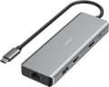 Miniatyrbild 1 av 6: Hama CONNECT2Media - USB Typ-C - HDMI - RJ-45 - USB 3.2 Gen 1 (3.1 Gen 1) Typ-A - USB 3.2 Gen 2 (3.1 Gen 2) Typ-C - 5000 Mbit/s - 4096 x 2160 pixlar -