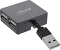 Miniatyrbild 1 av 4: InLine USB 2.0 4-portshubb - USB-A hane till 4x USB-A hona - kabel 4cm (33293L)