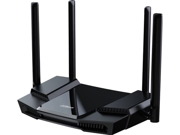 Trådløs ruter|DAHUA|Trådløs ruter|1800 Mbps|Wi-Fi 6|IEEE 802.11 b/g|IEEE 802.11n|IEEE 802.11ac|IEEE 802.11ax|3x10/100/1000M|LAN \ WAN-tilkoblinger 1| Sort