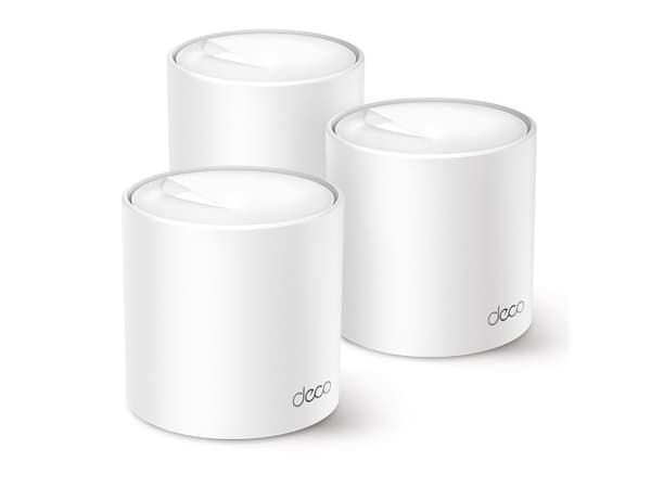 TP-Link Deco X50 (3-pack), Vit, Intern, CE: <20 dBm (2.4 GHz) <23 dBm (5 GHz) FCC: <30 dBm (2.4 GHz) <30 dBm (5 GHz), Dual-band (2,4 GHz / 5 GHz), Wi
