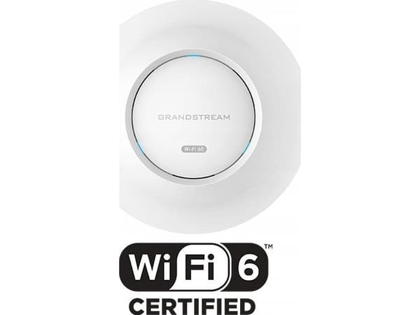 Grandstream GWN7665 - Trådlös åtkomstpunkt - Wi-Fi 6 - Wi-Fi 6E - 2.4 GHz, 5 GHz, 6 GHz - monterbar i vägg/tak