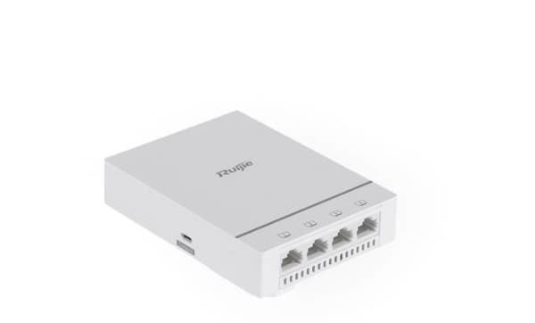 Access Point RUIJIE Access Point Ruijie | Wi-Fi 6 - 802.11ax - 1775 Mbps | 5 porter 1Gbit | Drevet av PoE+ | Innendørs veggmontert