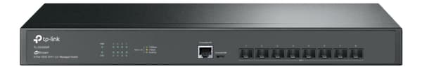 TP-Link JetStream™ 8-Port 10GE SFP+ L2+ Managed Switch musta