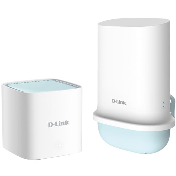 D-Link 5G Utendørssett - WiFi 6 AX1500-ruter + utendørs 5G-enhet Hvit