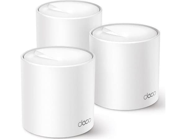 TP-Link Deco X50 (3-pack), Vit, Intern, CE: <20 dBm (2.4 GHz) <23 dBm (5 GHz) FCC: <30 dBm (2.4 GHz) <30 dBm (5 GHz), Dual-band (2,4 GHz / 5 GHz), Wi