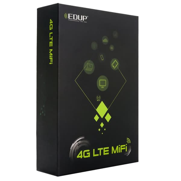 Edup EP-D523 SIM 4G LTE Wi-Fi 4 LCD mobil router