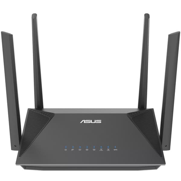 Asus RT-AX52 AX1800 Dual-band trådløs ruter Sort