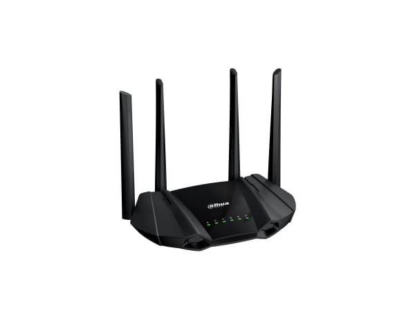 Dahua Technology AX15M, Wi-Fi 6 (802.11ax), Dual-band (2,4 GHz / 5 GHz), Nätverksansluten (Ethernet), Svart, Bordsrouter