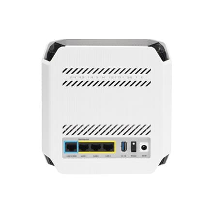 Asus | Wifi 6 802.11ax Tri-band Gigabit Gaming Mesh Router | GT6 ROG Rapture (1-pack) | 802.11ax | 574+4804+4804 Mbit/s | 10/100
