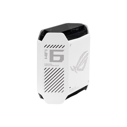 Asus | Wifi 6 802.11ax Tri-band Gigabit Gaming Mesh Router | GT6 ROG Rapture (1-pack) | 802.11ax | 574+4804+4804 Mbit/s | 10/100